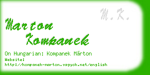 marton kompanek business card